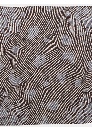 Bottega Veneta Pre-Owned printed silk scarf - Black