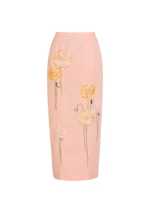 Bernadette Norma pencil midi skirt - Pink