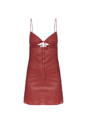 Oséree V-neck cut-out mini dress - Red