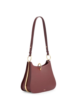 Rabanne medium Ring leather shoulder bag - Red