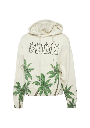 Palm Angels Palma skull-print hoodie - Neutrals
