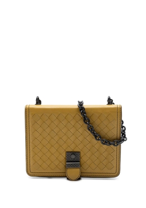 Bottega Veneta Pre-Owned 2012-2026 Small Nappa Intrecciato Runway shoulder bag - Yellow