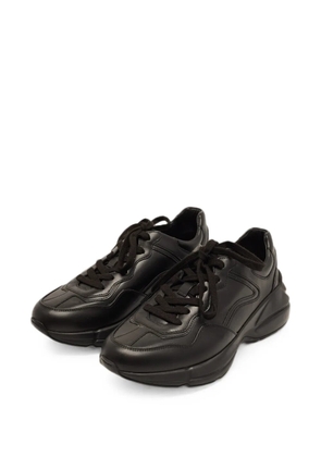 Gucci Pre-Owned Rhyton leather sneakers - Black