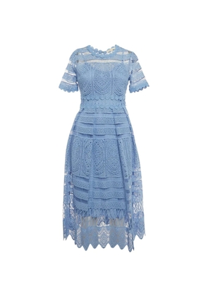 Maje Roseray lace midi dress - Blue