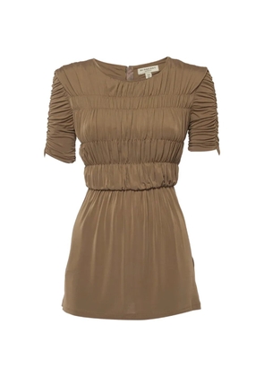 Burberry Pre-Owned smocked jersey top - Brown