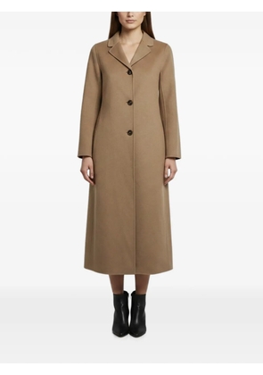 Max Mara single-breasted felt coat - Neutrals