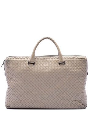 Bottega Veneta Pre-Owned 2012-2026 Nappa Intrecciato business bag - Neutrals