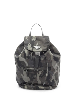 Prada Pre-Owned 2010s camouflage-pattern backpack - Grey