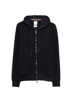 Paul Smith zip-up drawstring hoodie - Blue