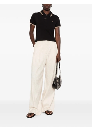 Vivienne Westwood Orb-embroidered polo shirt - Black