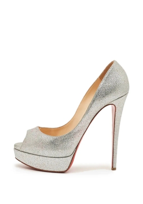 Christian Louboutin Pre-Owned Very Privé peep-toe pumps - Silver