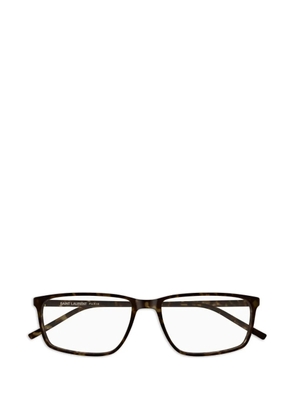Saint Laurent Eyewear rectangle-frame glasses - Brown