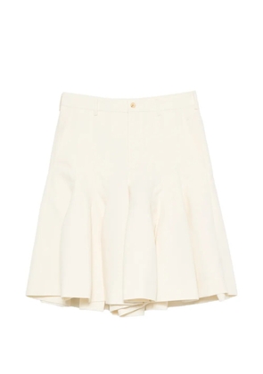Comme des Garçons Homme Plus pleated flared midi skirt - Neutrals