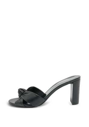 Saint Laurent Pre-Owned Bianca knot-detail heeled sandals - Black