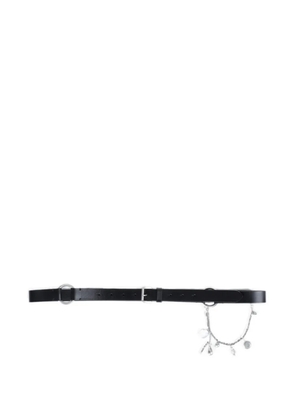 Ann Demeulemeester Charis charm-embellished leather belt - Black