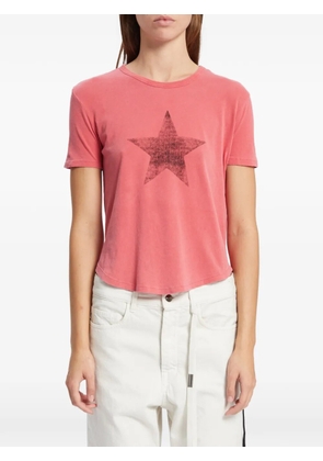 Ann Demeulemeester Floor star-print jersey T-shirt - Pink