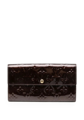 Louis Vuitton Pre-Owned 2011 Monogram Vernis Sarah Wallet long wallets - Purple