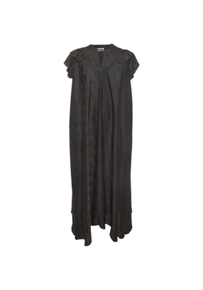 Balenciaga Pre-Owned Flou monogram-jacquard maxi dress - Black