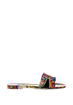 Dolce & Gabbana Carretto-print sandals - Red