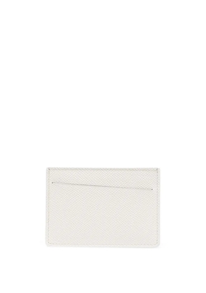 Maison Margiela four-stitch leather card holder - White