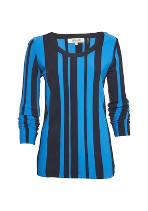 DVF Diane von Furstenberg striped knit top - Blue