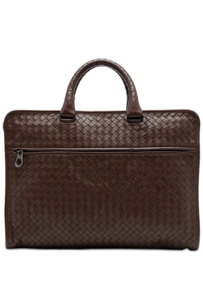 Bottega Veneta Pre-Owned 2012-2026 Nappa Intrecciato business bag - Brown