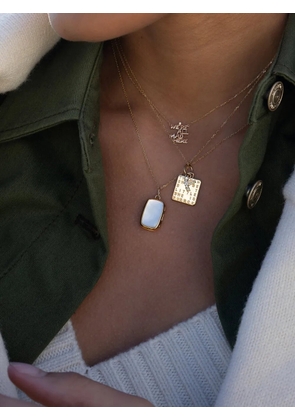 MONICA RICH KOSANN Britt locket mother-of-pearl necklace - Gold