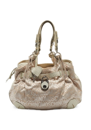 Moschino Pre-Owned padlock-detail tote bag - Neutrals