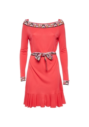 PUCCI Pre-Owned belted mini dress - Pink