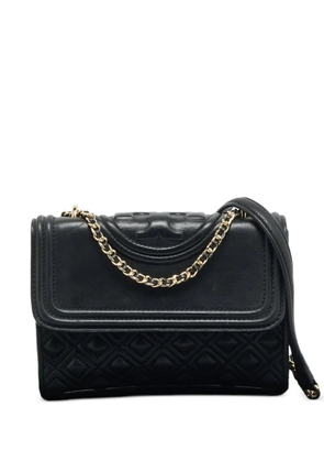 Tory Burch Fleming diamond-stitched shoulder bag - Black