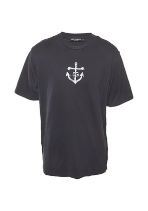 Dolce & Gabbana Pre-Owned logo anchor-print T-shirt - Black