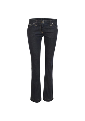 Dolce & Gabbana Pre-Owned logo-plaque flared jeans - Blue