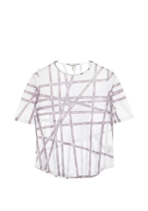 Hermès Pre-Owned 2010s ribbon short sleeve T-shirt - White