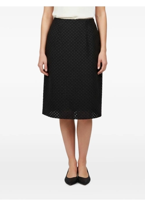 Burberry Pre-Owned fil coupé pencil midi skirt - Black