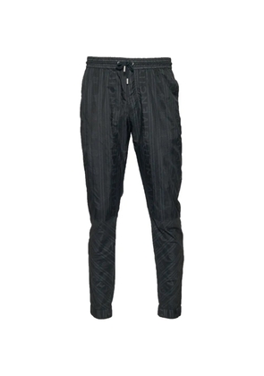 Givenchy Pre-Owned logo-striped track pants - Black
