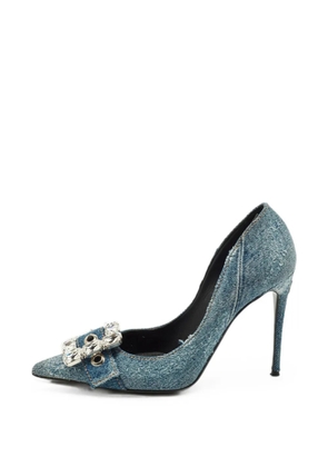 Dolce & Gabbana Pre-Owned Bellucci buckle-detail pumps - Blue