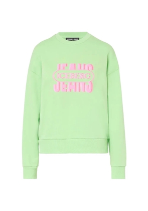 Iceberg logo-print cotton sweatshirt - Green