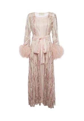 Reem Al Dhaheri embellished-detail kaftan - Pink
