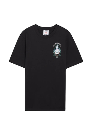 Casablanca logo-print T-shirt - Black