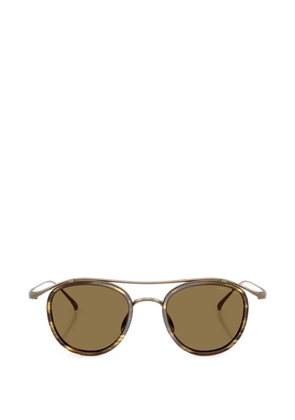 Giorgio Armani round-frame sunglasses - Brown