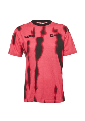 Off-White Pre-Owned tie-dye logo-print T-shirt - Pink
