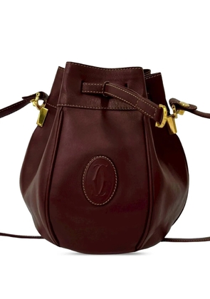 Cartier 1980-2000 Must de Cartier Leather bucket bag - Red
