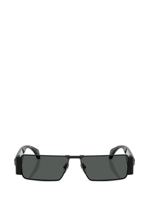 Versace Eyewear Medusa-plaque rectangle-frame sunglasses - Black