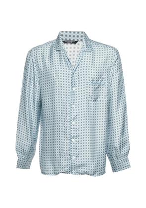 Dolce & Gabbana Pre-Owned floral-print pajamas shirt - Blue