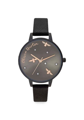 olivia burton Pearly Queen 34mm watch - Black