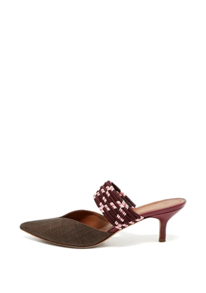 Malone Souliers Maisie woven mules - Brown