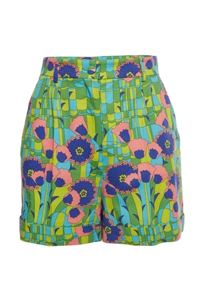 Dolce & Gabbana Pre-Owned floral-print shorts - Green