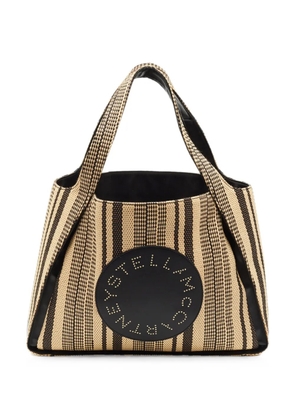 Stella McCartney Pre-Owned logo stripe tote bag - Neutrals