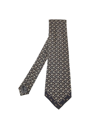 Gianfranco Ferré fan-print tie - Black