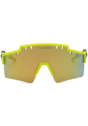 Plein Sport Tiger-frame sunglasses - Green